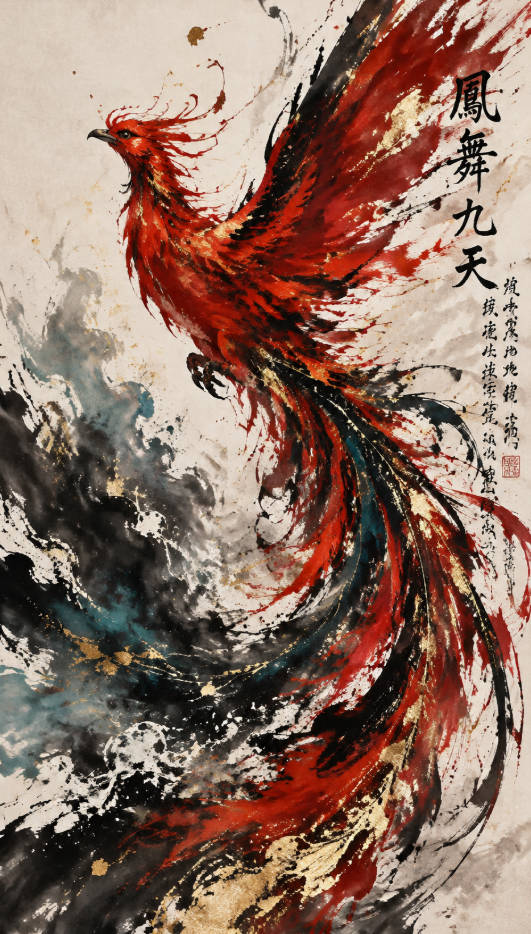 中国风朱雀