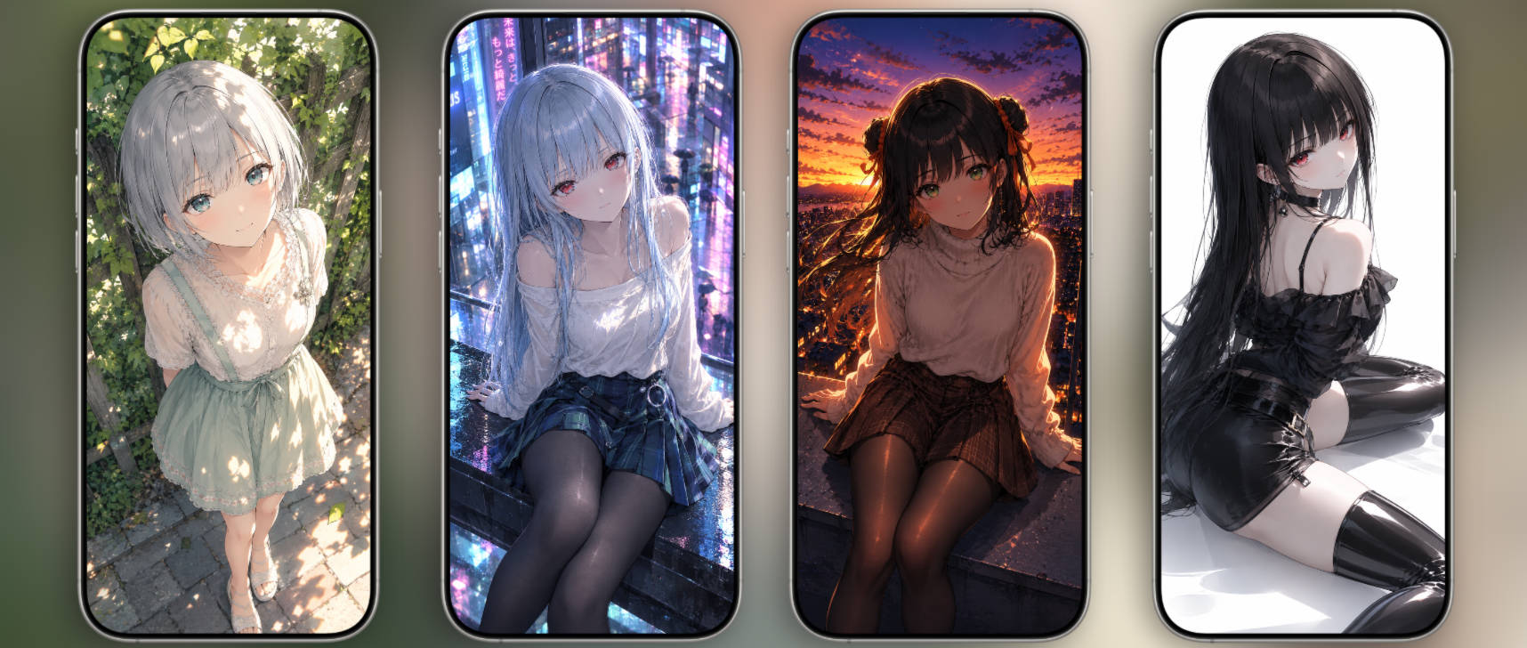 iphone壁纸 | 你的黑丝小女友手机壁纸