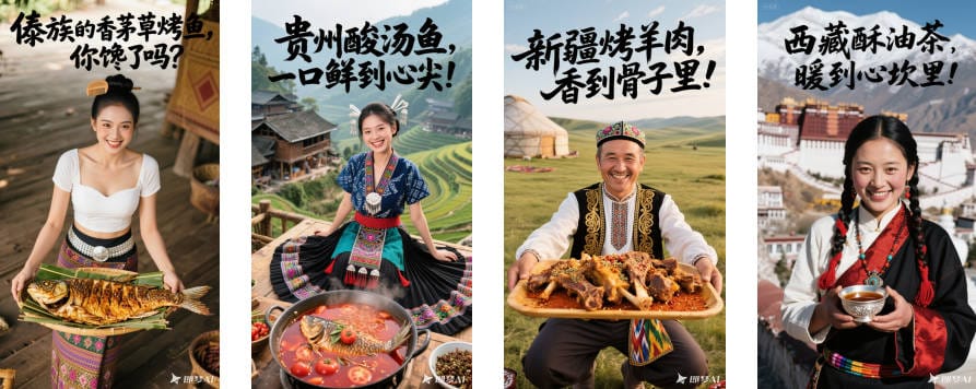 民族食物玩法 | 10套 提示词prompt